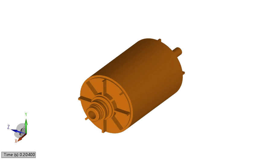 Figure 2: Rotor Bending Mode Shape（ω=0）