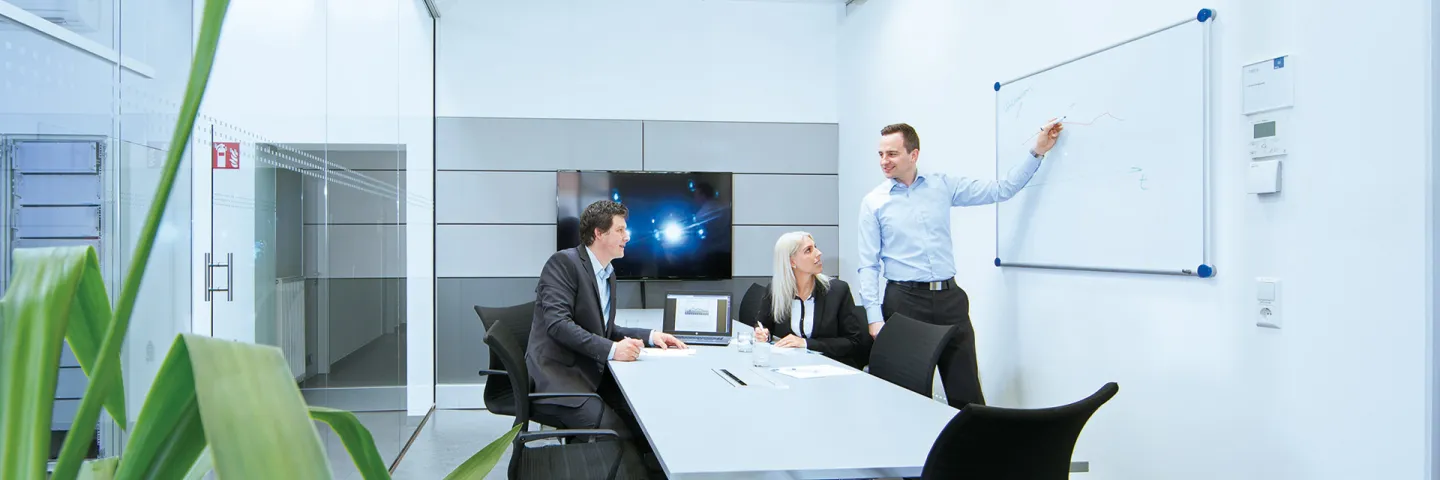 people at a desk