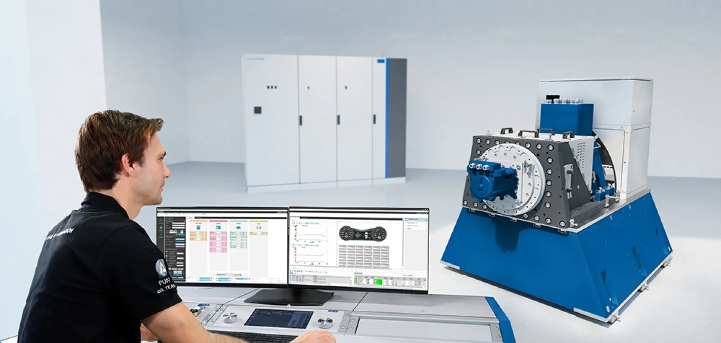 Man sitting at an operator desk