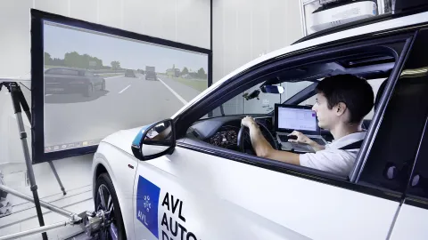 AVL DRIVINGCUBE for VIL/Vehicle-in-the-Loop and virtual ADAS AD Testing