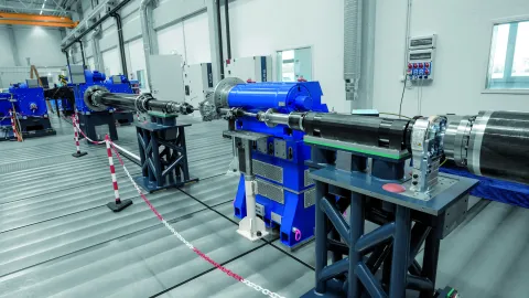 Photo of a transmission testbed