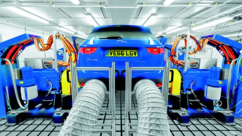 Photo of a powertrain testbed