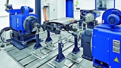 Photo of a transmission testbed