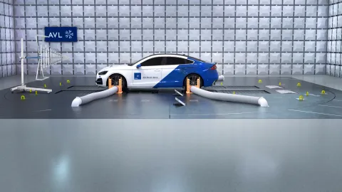 Vehicle under EMC Test 1