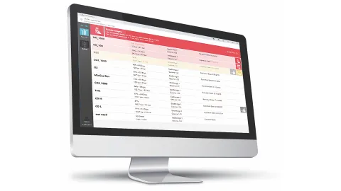 Calgas Software on Screen