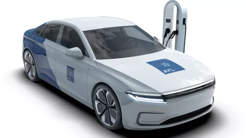rendering of charging car