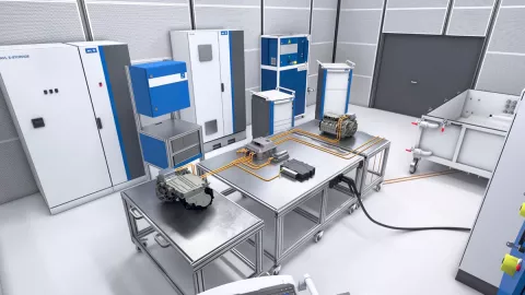 rendering of hv e-integration testbed