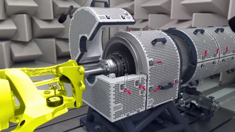 E-Axle NVH Testbed - open view
