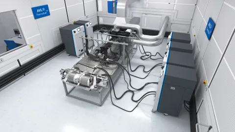 AVL ThermalLab setup in climate chamber