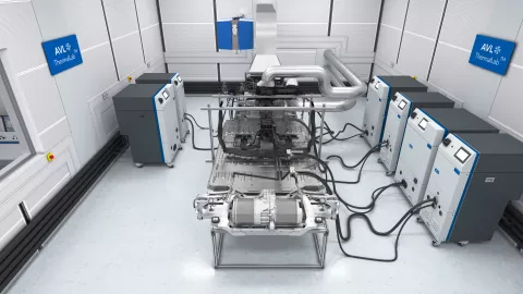 Thermal test bench for electric vehicles