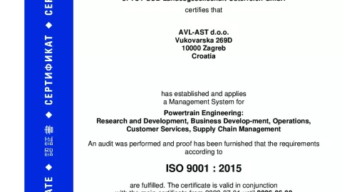 AVL AST D.O.O_Vukovarska_ISO9001_Q1530569  027-01