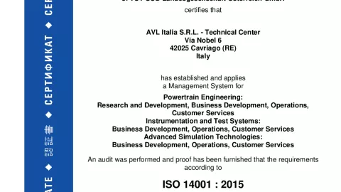 AVL Italy S.R.L_Cavriago_ISO 14001_U1530569 014-01