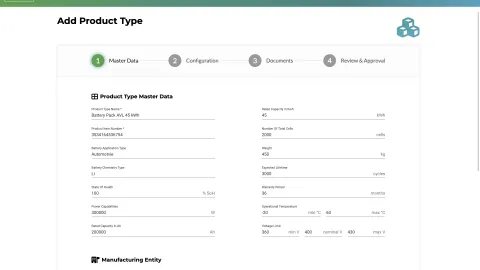 Battery Passport User Interface
