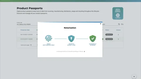 Battery Passport User Interface