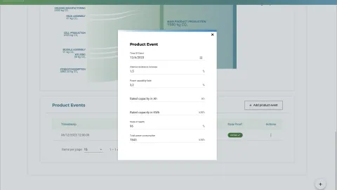 Battery Passport User Interface