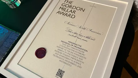 Gordon Millar Award Plaque