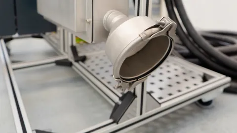 CVS outlet of the point source sampling system