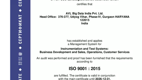 AVL Big Data India Pvt. Ltd_ISO 9001_Q1530569 022-08