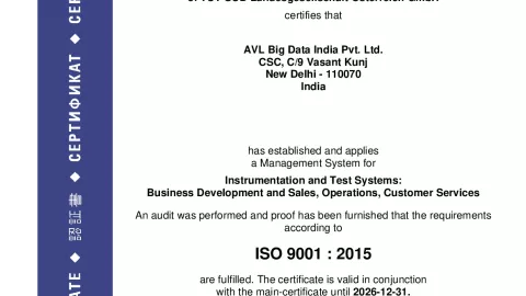 AVL Big Data India Pvt. Ltd._New Delhi_ISO 9001_Q1530569 022-14