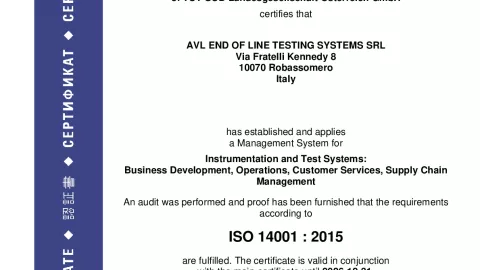 AVL End of Line Testing Systems SRL_ISO14001_U1530569 026