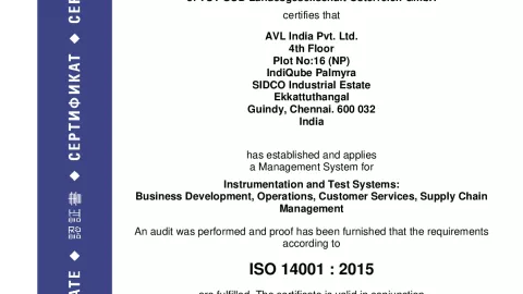 AVL India Pvt. Ltd_Chennai_ISO14001_U1530569 009-04