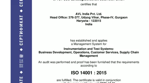 AVL India Pvt. Ltd_Gurgaon_ISO14001_U1530569 009-00