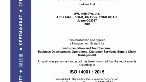 AVL India Pvt. Ltd_Jaipur_ISO 14001_U1530569 009-10