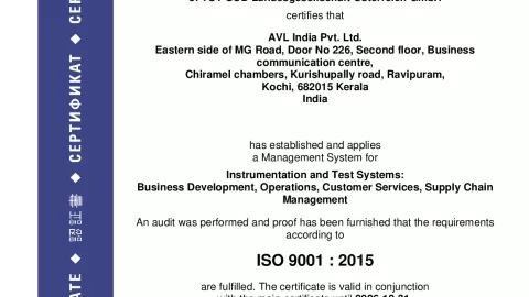 AVL India Pvt. Ltd_Kochi_ISO 9001_Q1530569 022-09