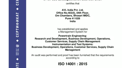 AVL India Pvt. Ltd_Pune_ISO14001_U1530569 009-02
