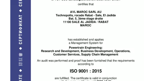 AVL Maroc SARL AU_ISO 9001_Q1530569 034