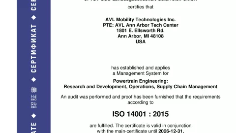 AVL Mobility Technologies Inc._Ann Arbor_ISO 14001_U1530569 008-02