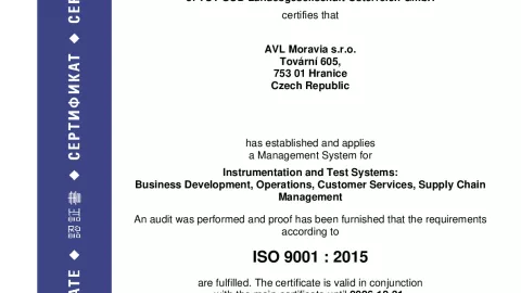 AVL Moravia s.r.o._Hranice_ISO 9001_Q1530569 011-00