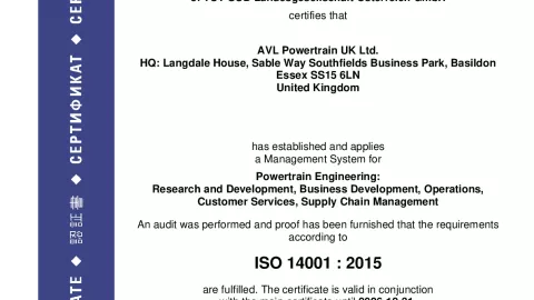 AVL Powertrain UK Ltd._Basildon_ISO 14001_U1530569 023-02