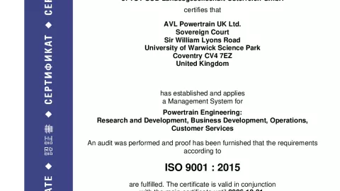 AVL Powertrain UK Ltd._ISO 9001_Q1530569 017-00