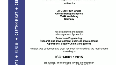 AVL Schrick GmbH_Wolfsburg_ISO 14001_U1530569 019-03