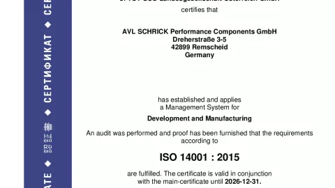 AVL Schrick Performance Components GmbH_Remscheid_Dreherstraße_ISO 14001_U1530569 019-04 