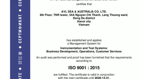 AVL SEA & Australia Co. Ltd._Hanoi_ISO 9001_Q1530569 010-01
