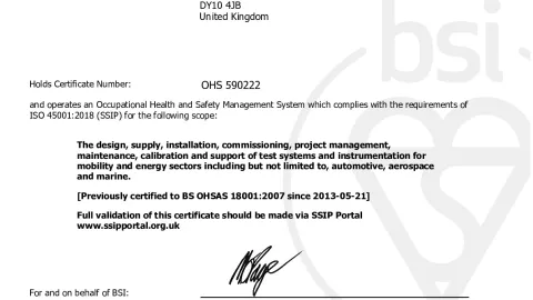 AVL United Kingdom Ltd._ISO 45001_OHS 590222