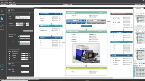 User interface PUMA 2 Brake Testing