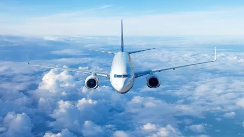 aircraft in the sky