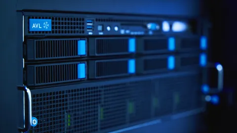 Close-up of hardware of the Integration Core