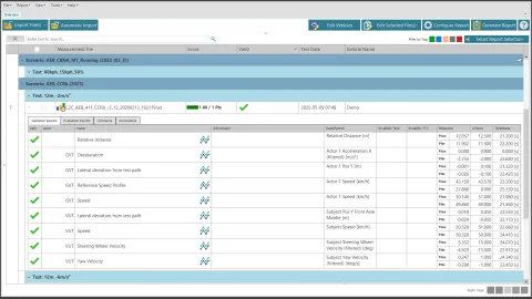 Screenshot of Smart ADAS Analyzer interface showing instant validation