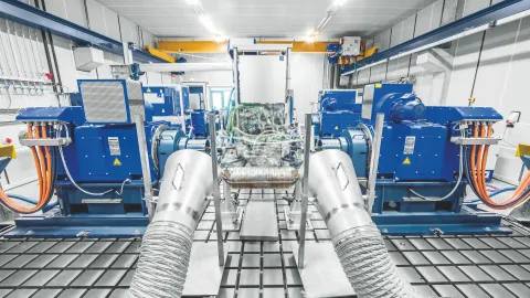 Picture of a Powertrain Testbed