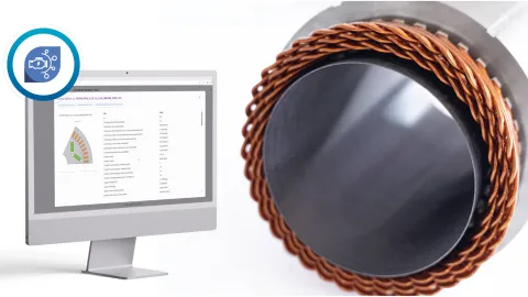 Visual for AVL's motor database MotBas-E monitor with 10 k geometries to filter