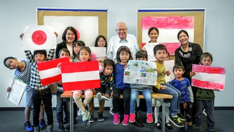 AVL CEO Helmut List eröffnet japanische Schule AVL CEO Helmut List eröffnet japanische Schule