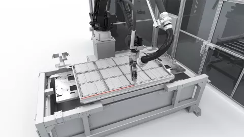 Battery Glueing Station