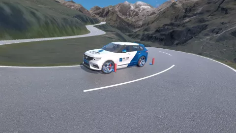 Vehicle - Energy and Driving Attributes Release R1 2023 - Figure 2: Custom 3D track - Grossglockner route in Austria