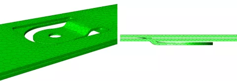 Battery - From Cell to Pack R1 2023 - Figure 4: Small gap at busbars connected using loose contact option