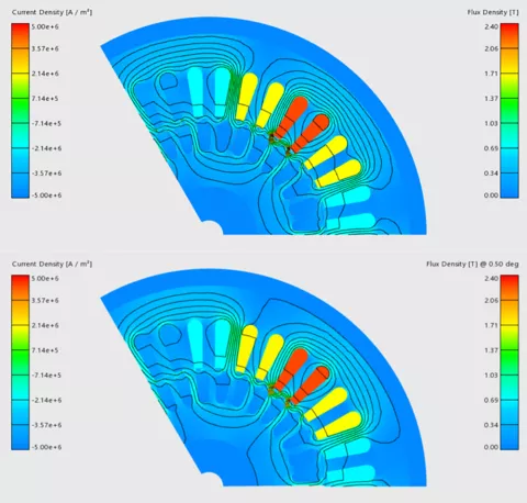 Powertrain - Durability and NVH Release R1 2023 - Figure 16: Initialization by Frequency Domain and First Time Step of Transient Simulation