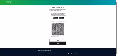 AVL Account 2step set up